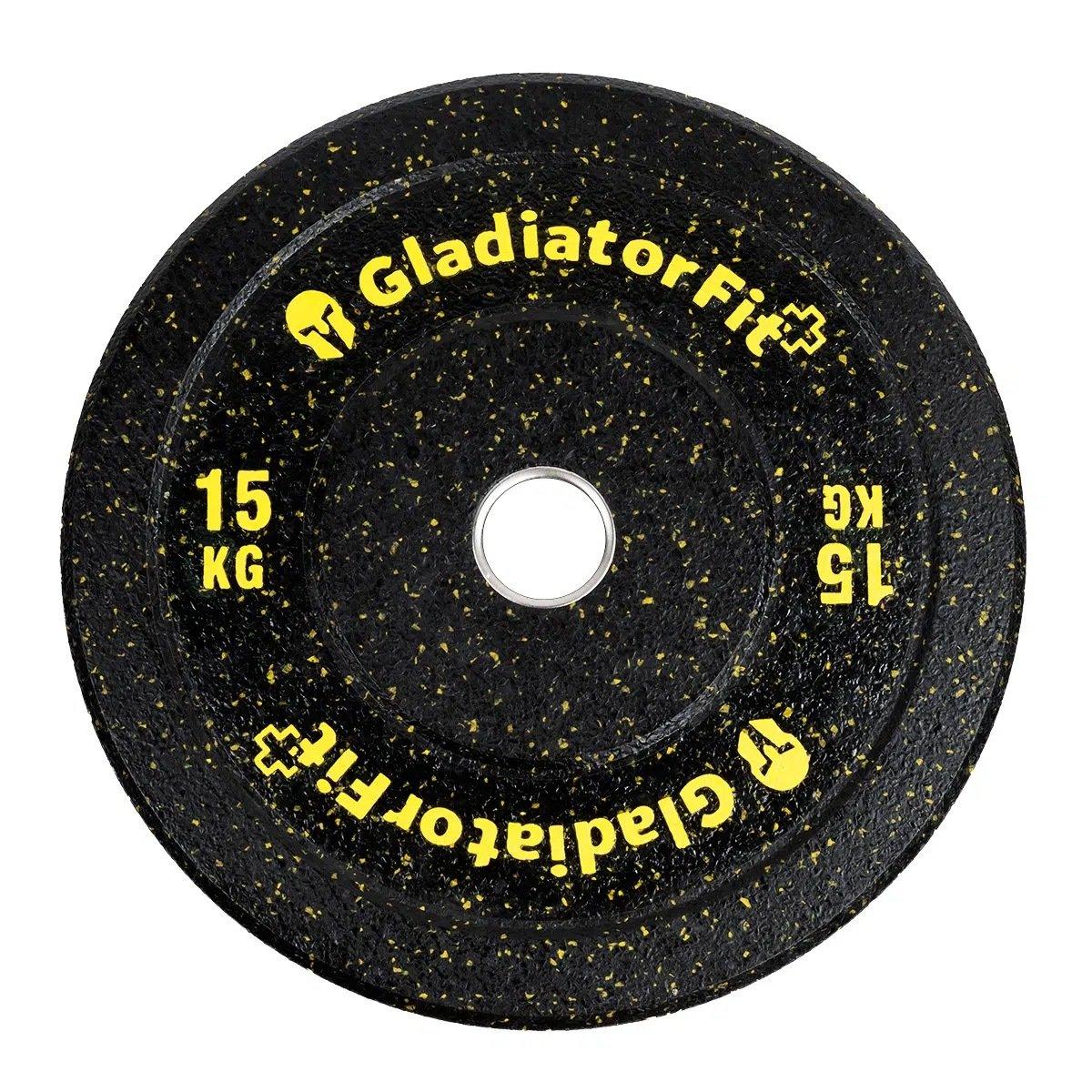 GladiatorFit  Disco olimpico "Hi-Temp" in gomma Ø 51 mm 