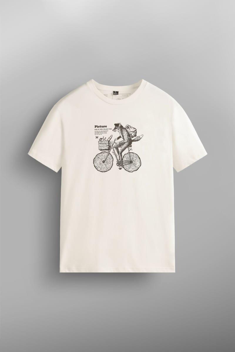 Image of D&s Bicyfox Tee-m Unisex Offwhite M