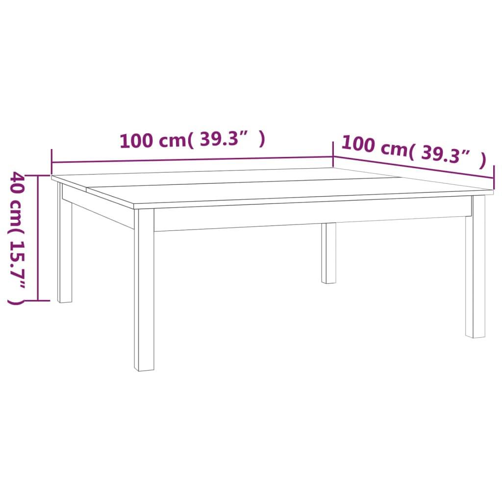 VidaXL Table basse bois de pin  