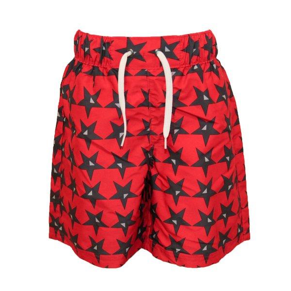 Image of Schwimmshorts Hitter Jungen Rot Bunt 5-6A