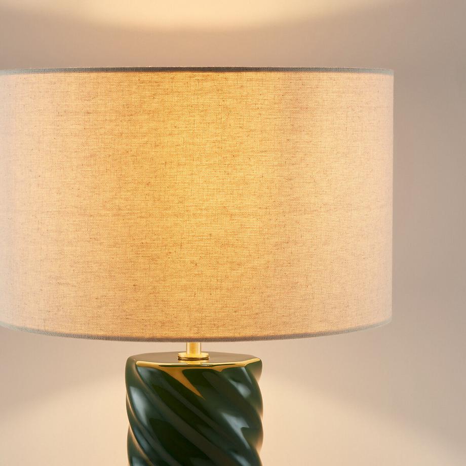 La Redoute Intérieurs Lampe à poser céramique et lin  