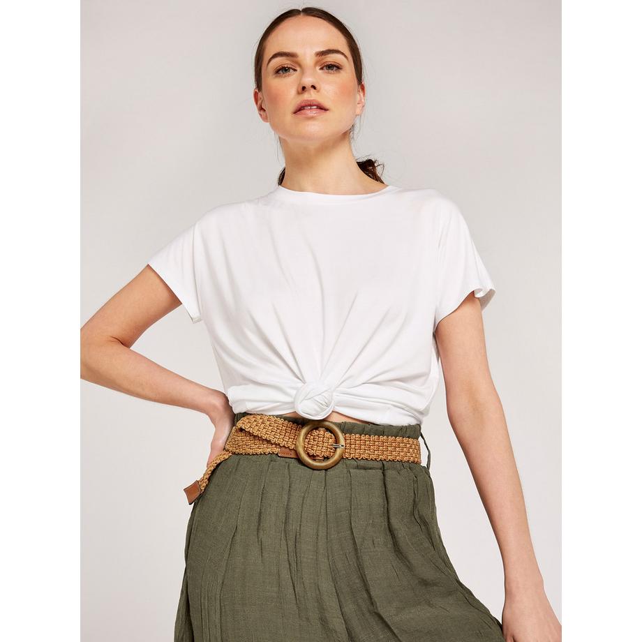 APRICOT Jupe Chatoyante avec Ceinture  