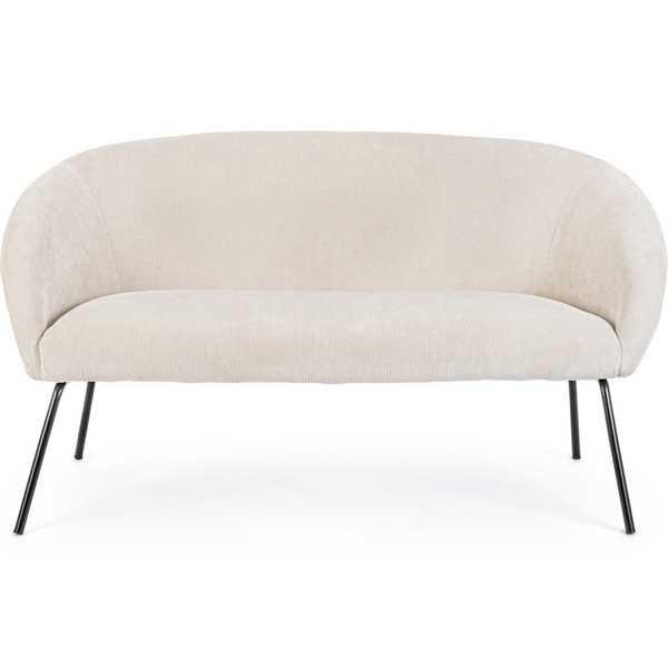 mutoni Sofa Aiko Velvet weiss  