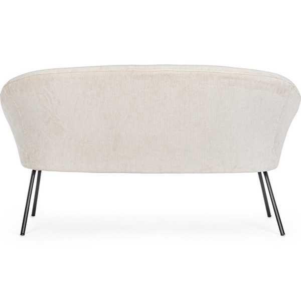 mutoni Sofa Aiko Velvet weiss  