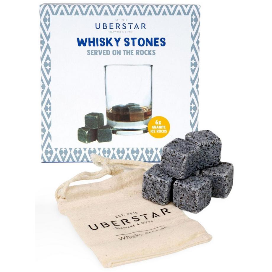 Jeu de 6 pierres à whisky avec sachet