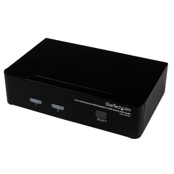 Image of StarTech.com 2 Port DisplayPort USB KVM Switch - DisplayPort KVM Umschalter mit Audio