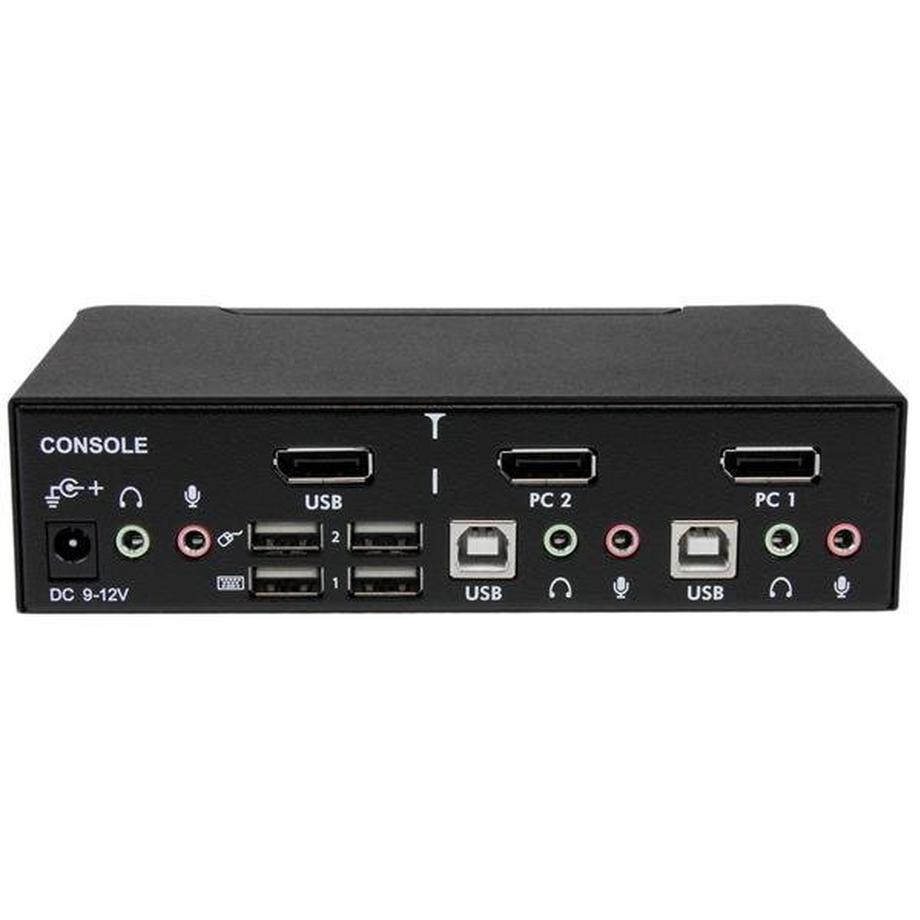 STARTECH.COM  Switch KVM DisplayPort USB professionale a 2 porte con audio 