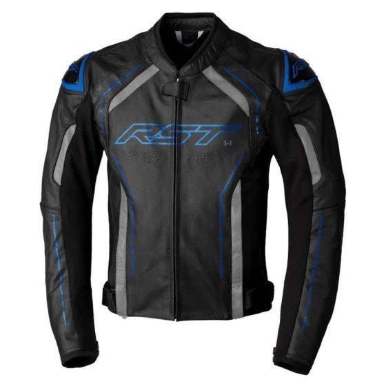 Image of Motorrad-lederjacke S1 Ce Unisex Schwarz / Blau XXL