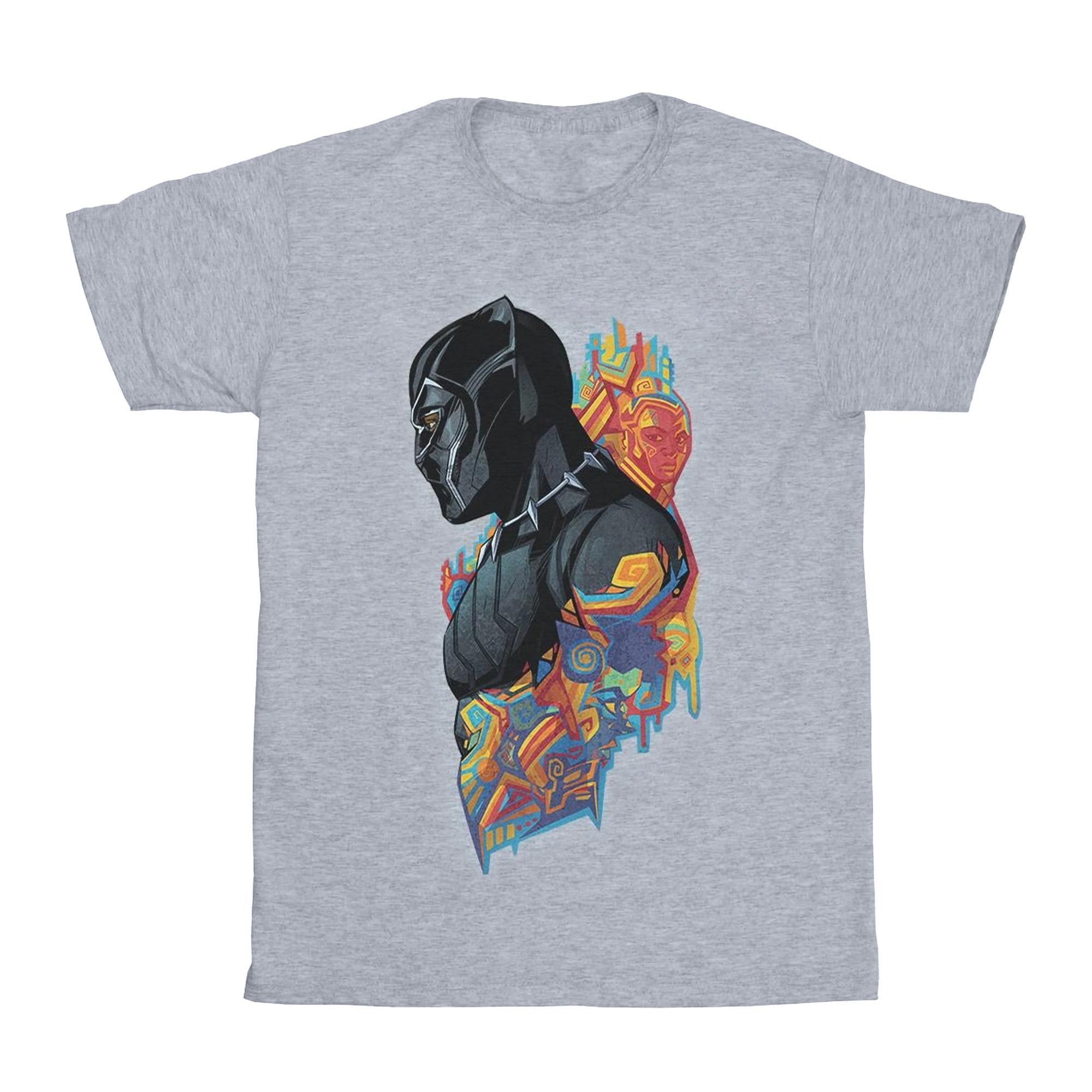 Image of Black Panther Profile Tshirt Mädchen Grau 116