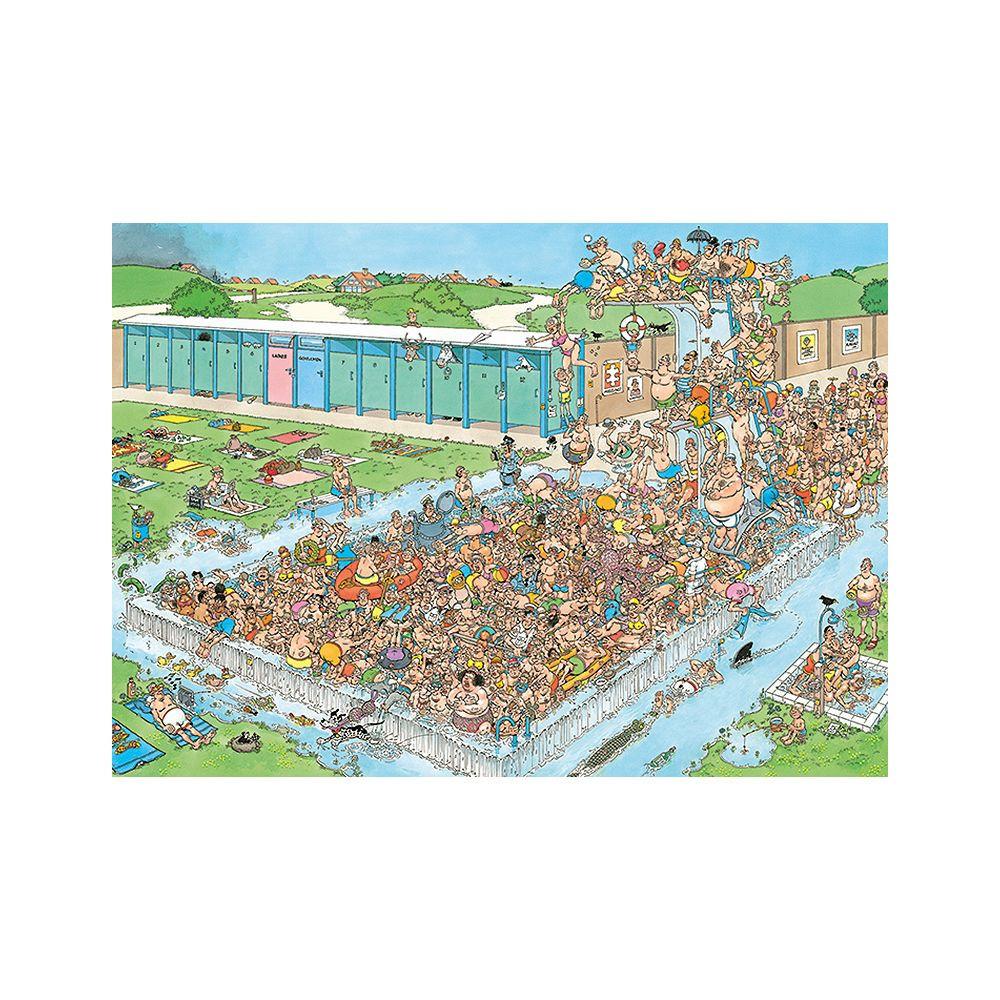 JUMBO  Jumbo 20039 Jan Van Haasteren-Ab in den Pool-1000 Teile Puzzlespiel, Mehrfarben 