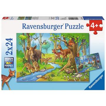 Puzzle Tiere des Waldes (2x24)