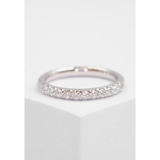 MUAU Schmuck  Bague Mémoire Diamant 1.00ct. or blanc 750 