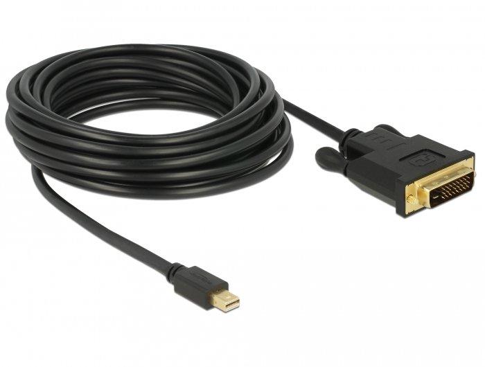 DeLock  DeLOCK 83991 Videokabel-Adapter 5 m Mini DisplayPort DVI-D Schwarz 