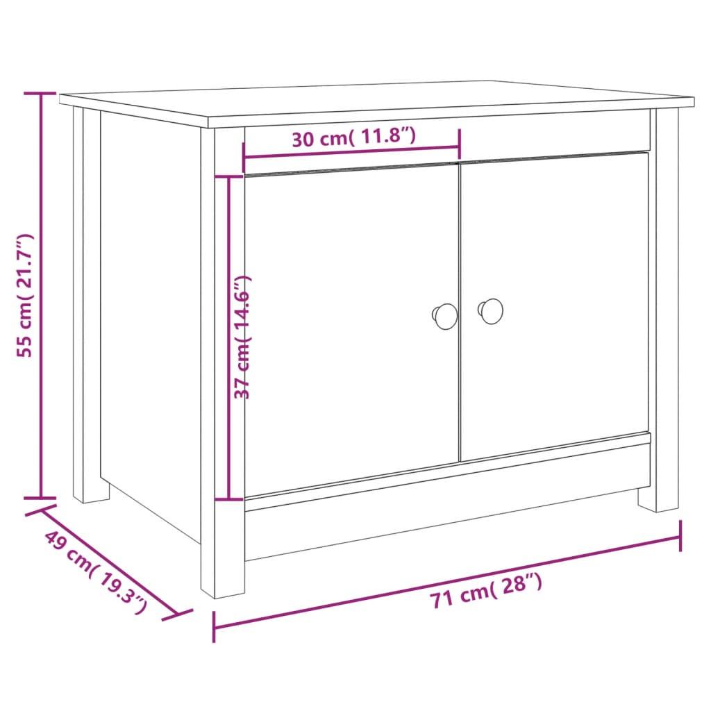 VidaXL Table basse bois de pin  