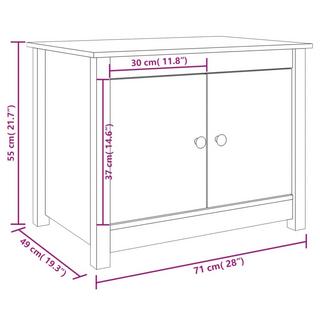 VidaXL Table basse bois de pin  