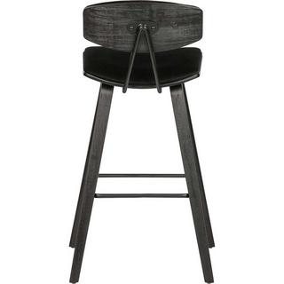 mutoni Tabouret de bar Senn Velvet noir  