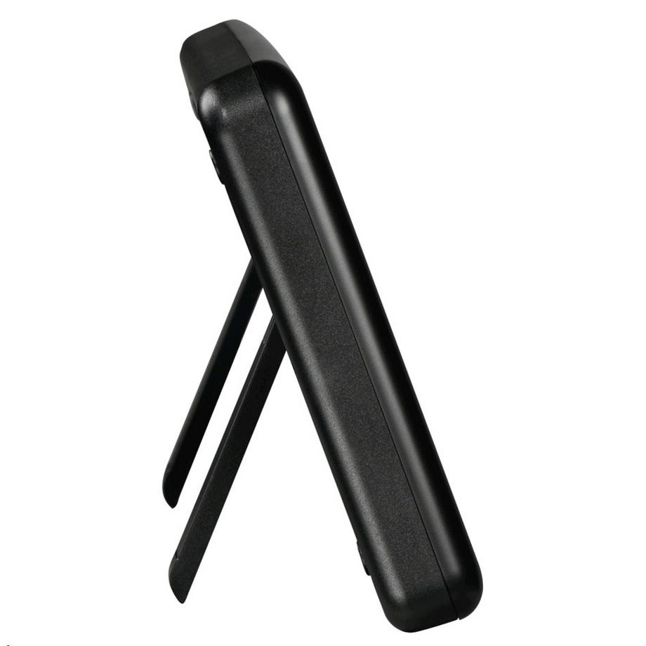 hama HAMA Wanduhr Digital Jumbo Funkgesteuert Schwarz  