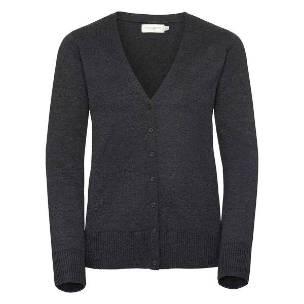 Image of Collection Strickjacke Mit Vausschnitt Damen Charcoal Black XL