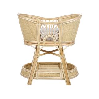 Beliani Stubenbett aus Rattan Boho LAGRASSE  