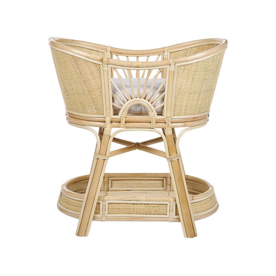 Beliani Berceau en Rotin Boho LAGRASSE  