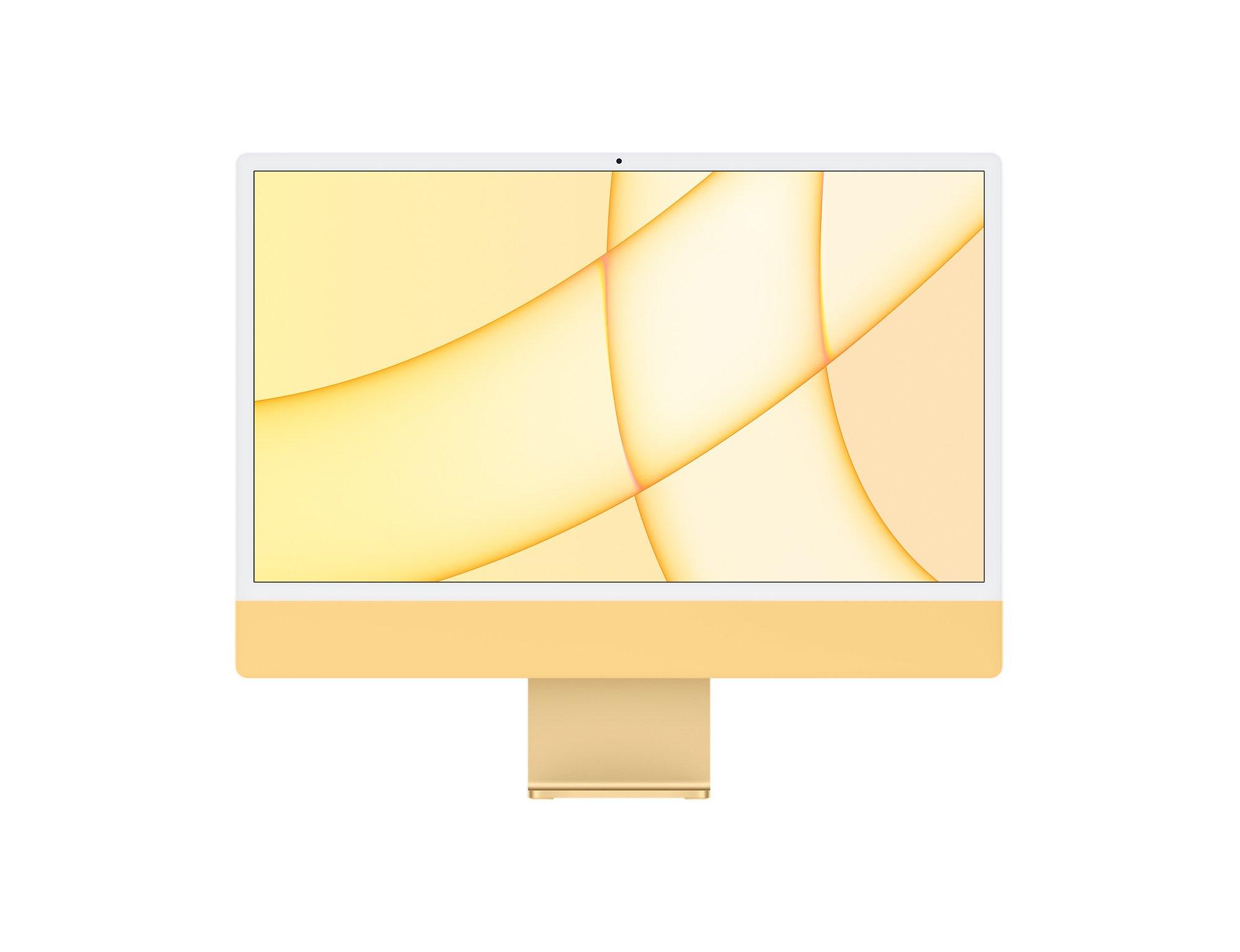 Apple  Ricondizionato iMac 24" 2021 Apple M1 3,2 Ghz 8 Go 512 Go SSD Giallo - Ottimo 