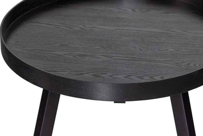 mutoni Tavolino Beira nero 60x60  