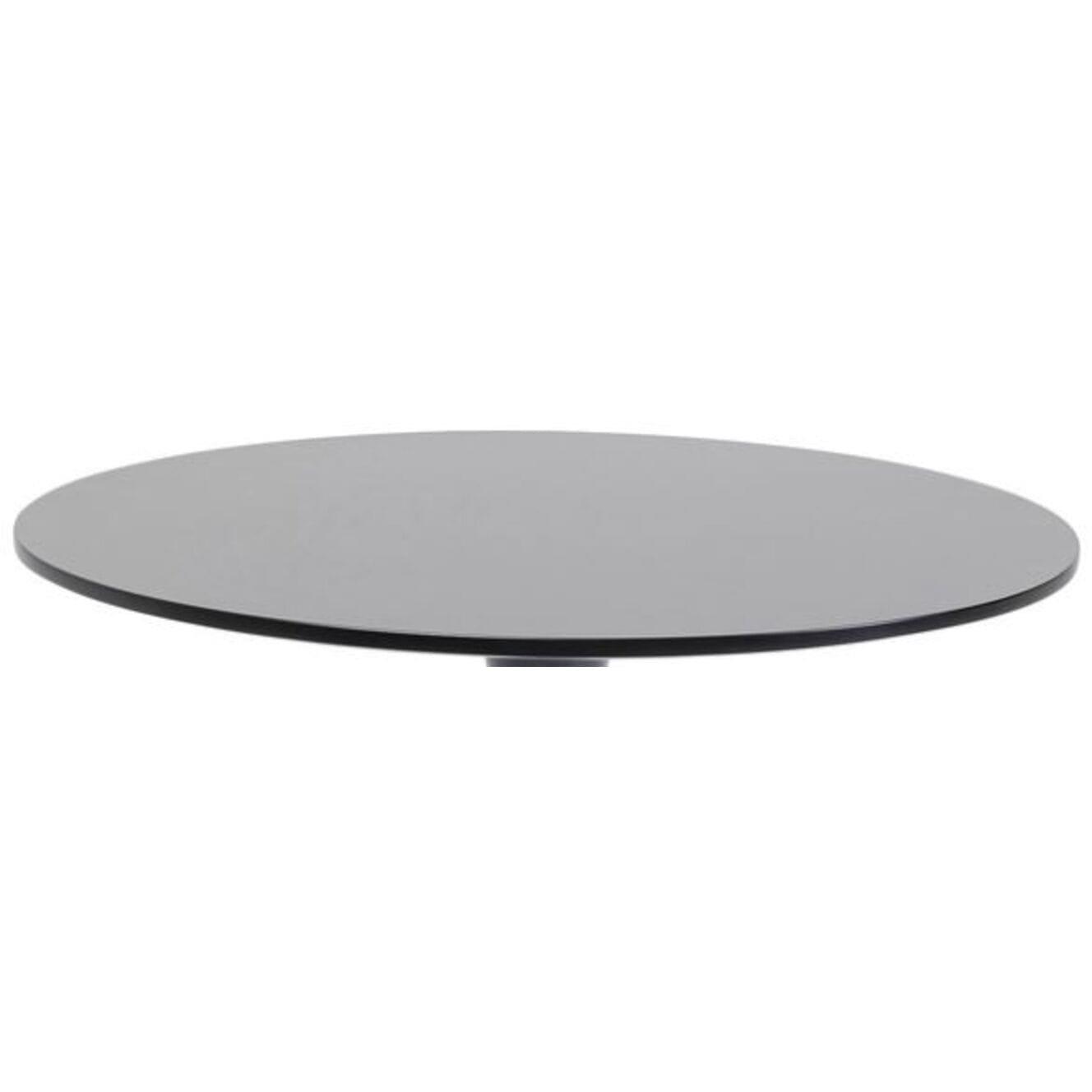 KARE Design Plateau de table Schickeria noir rond années 80  