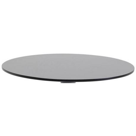 KARE Design Plateau de table Schickeria noir rond années 80  