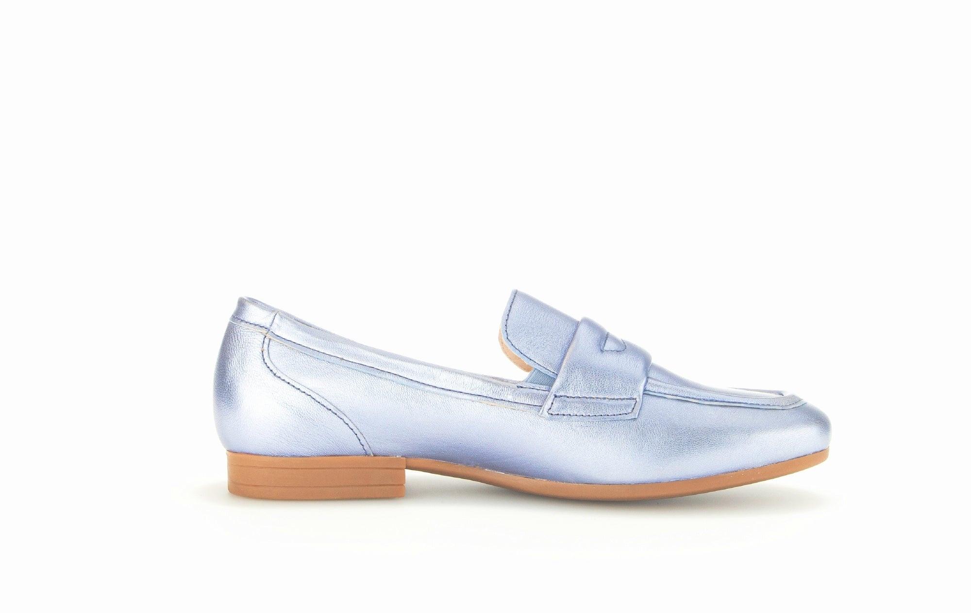 Image of - Leder Loafer Damen Blau 41
