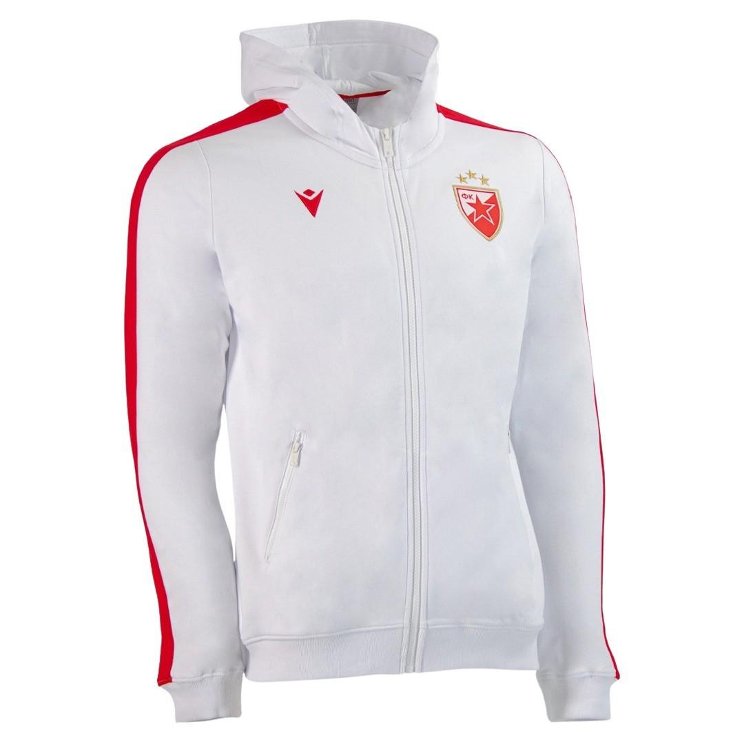 macron  kapuzenjacke red tar belgrade 2022/23 