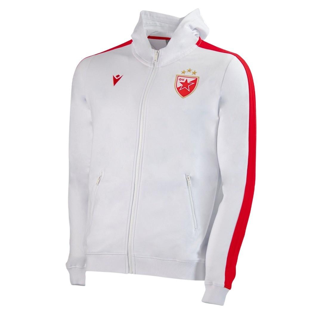 macron  kapuzenjacke red tar belgrade 2022/23 