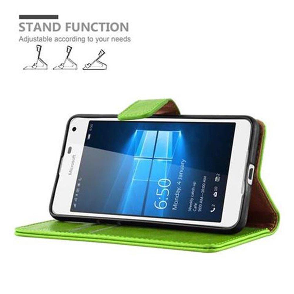 Cadorabo  Housse compatible avec Nokia Lumia 650 - Coque de protection avec fermeture magnétique, fonction de support et compartiment pour carte 