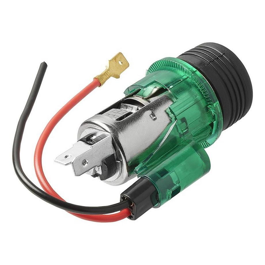 Pricenet  Zigarettenanzünder-Unterputzsteckdose mit Beleuchtung 12V/24V 