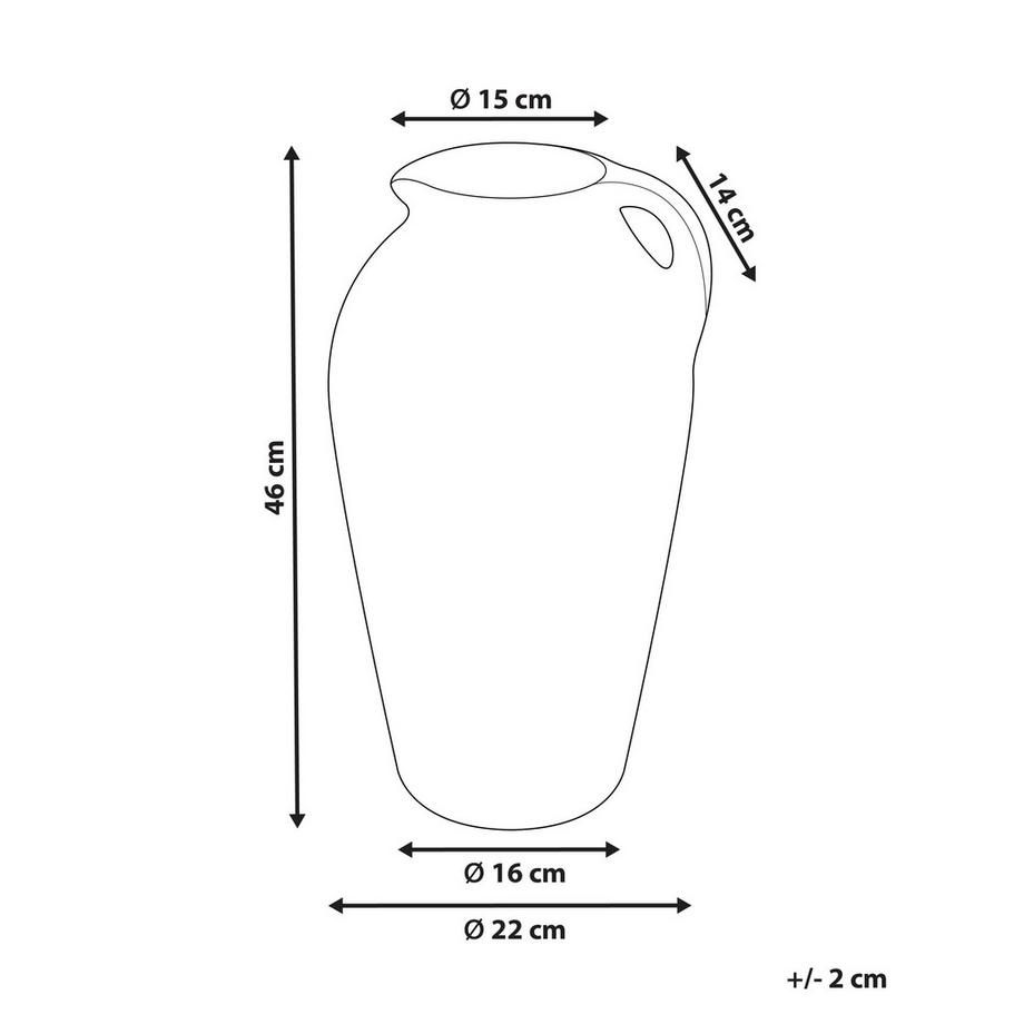 Beliani Vase décoratif en Terre cuite  TAIPING  