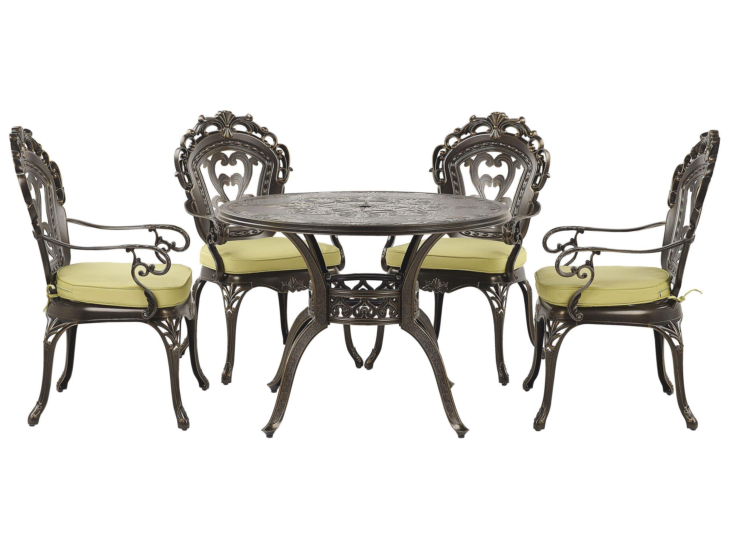 Image of Gartentisch Set aus Aluminium Retro SAPRI Gartentisch Set aus Aluminium Retro SAPRI