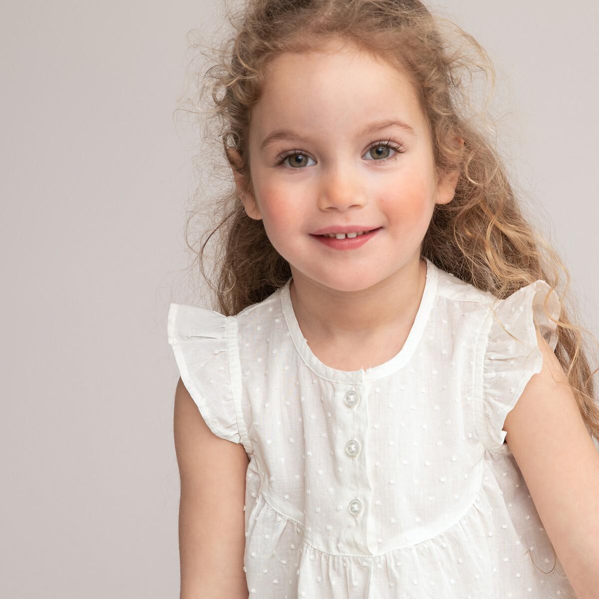 Image of Ärmellose Bluse Mit Volants Unisex Beige 6 mesi