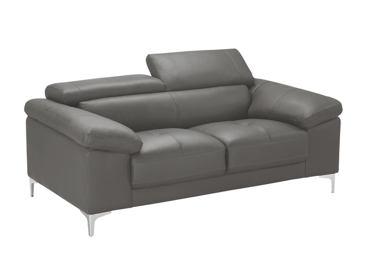 Vente-unique Couchgarnitur Leder 3+2 SOLANGE  