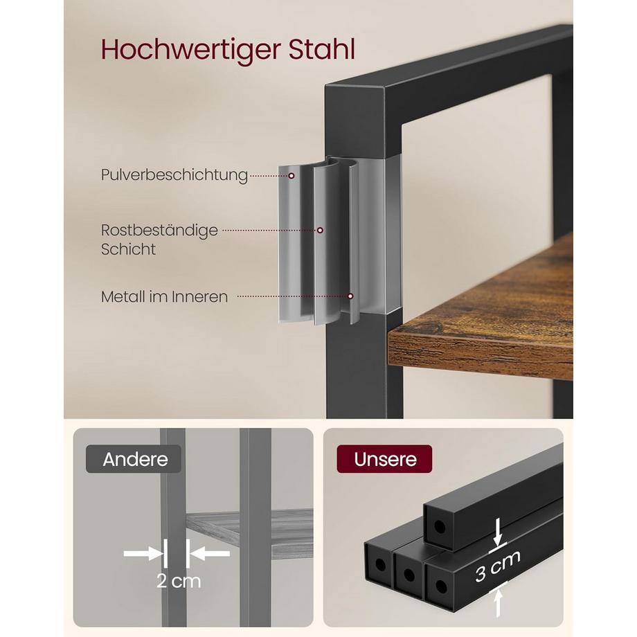 Songmics Bibliothèque style industriel  