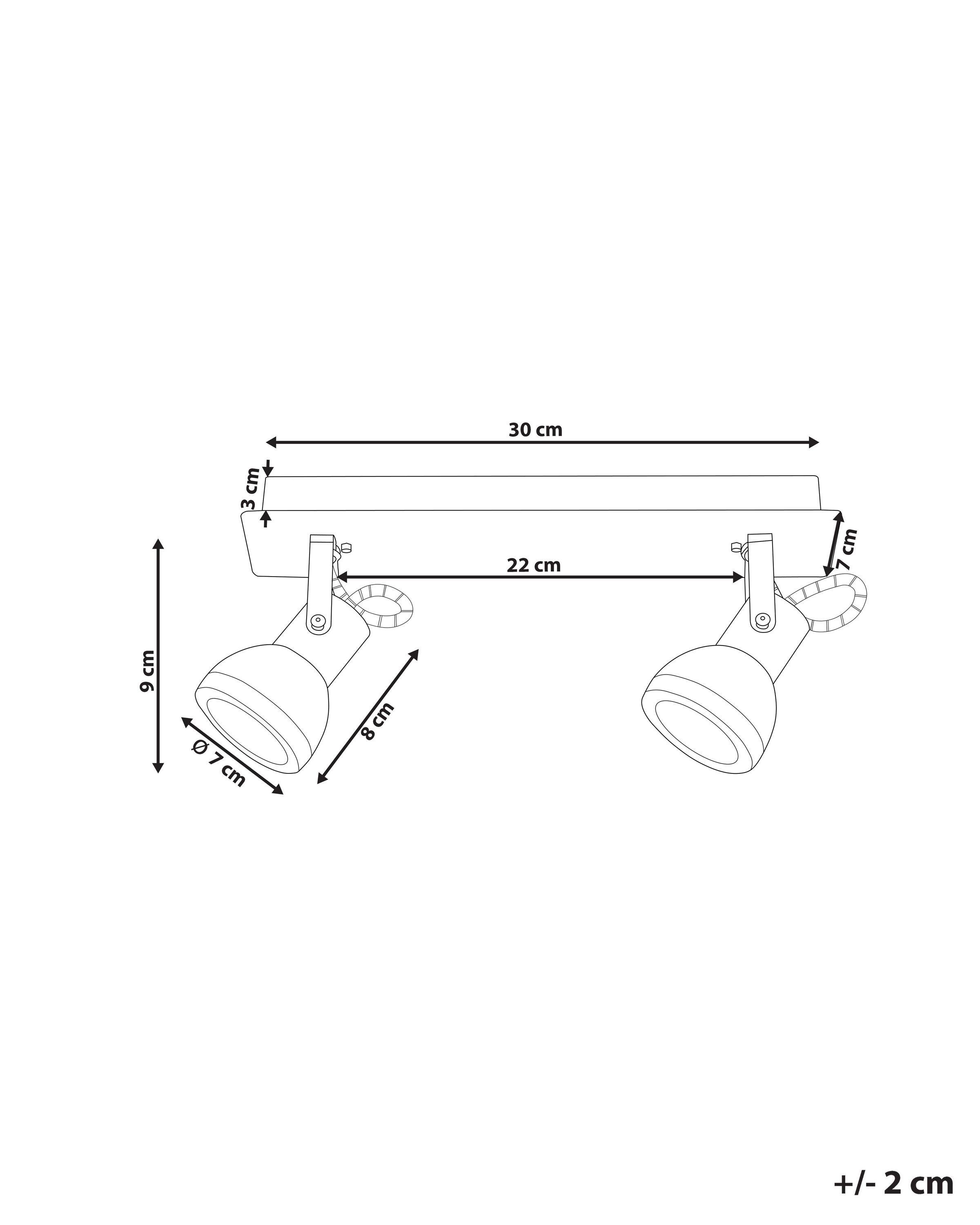 Beliani Deckenlampen aus Eisen Modern BARO  