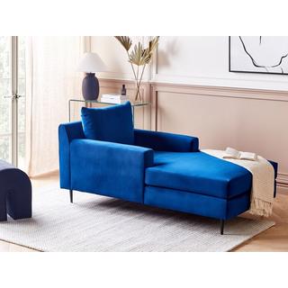 Beliani Chaise longue en Velours Moderne GUERET  