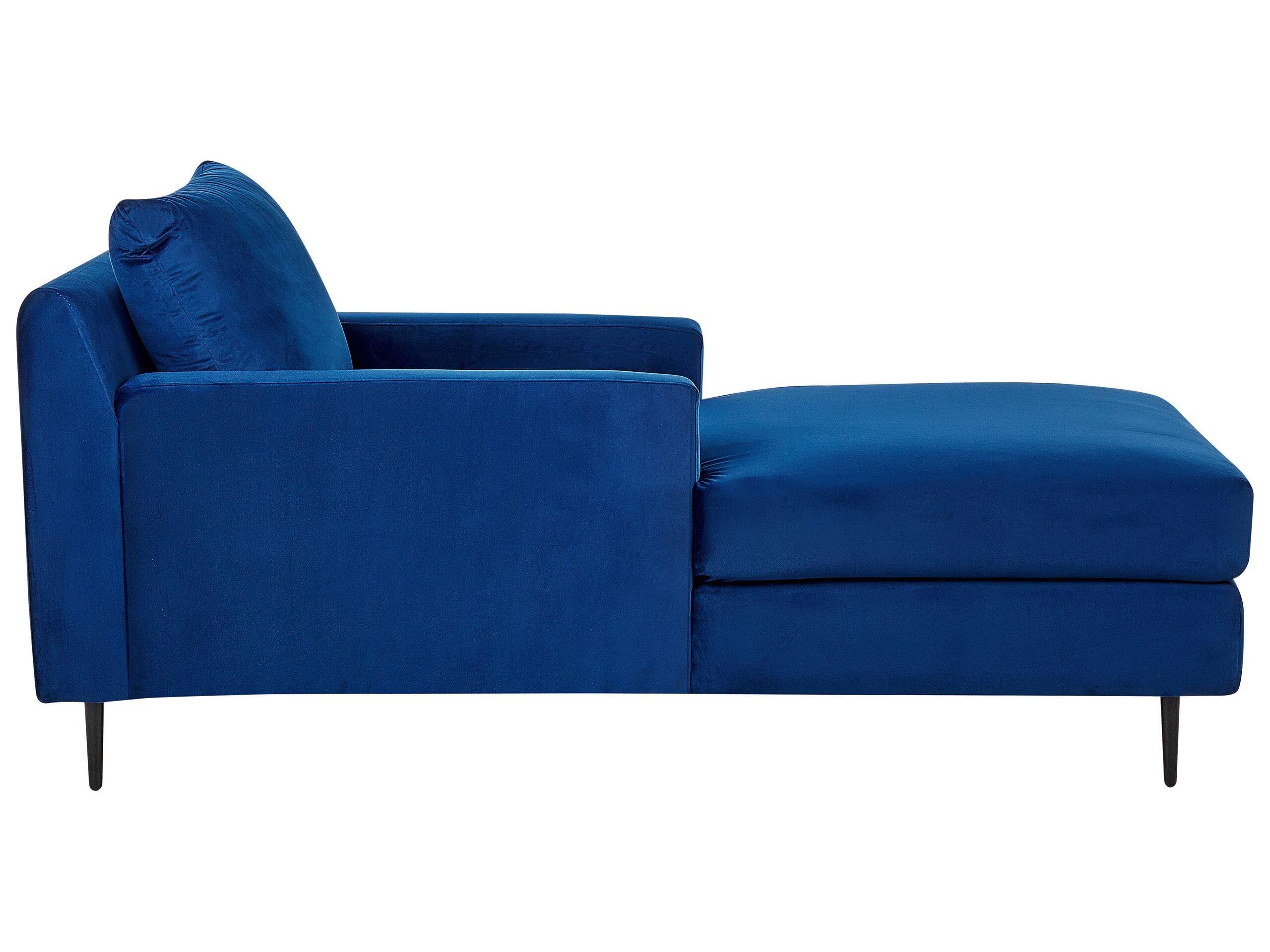 Beliani Chaiselongue aus Samtstoff Modern GUERET  