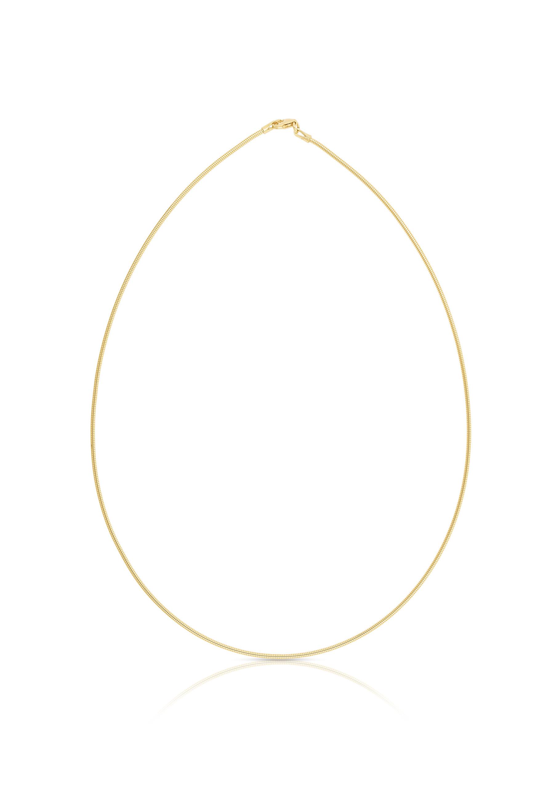 MUAU Schmuck  Collier Tonda Gelbgold 750, 1.4mm, 45cm 