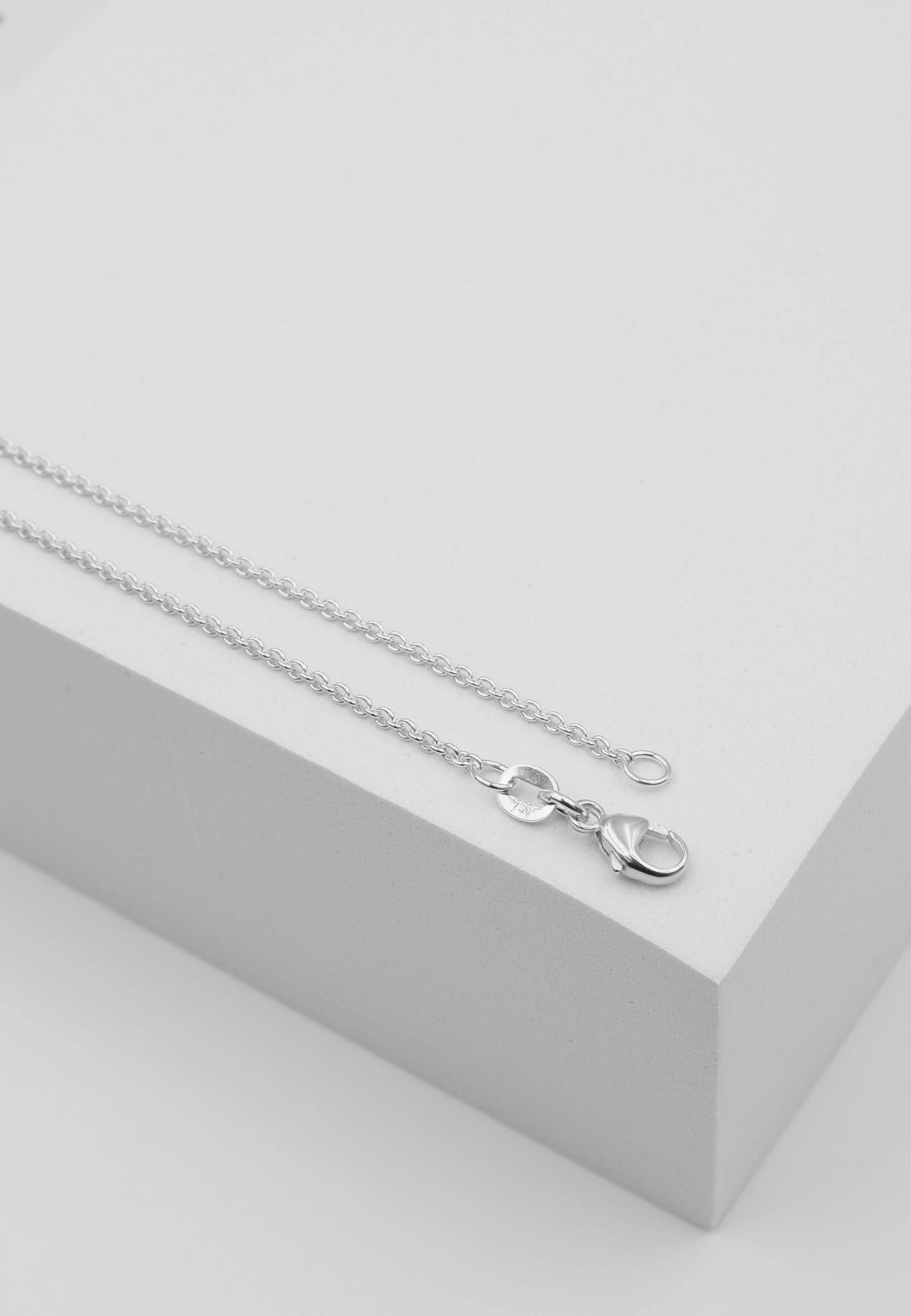 Image of Collier Rundanker Weissgold 750, 1.6mm, 60cm Damen Silber 60.5CM