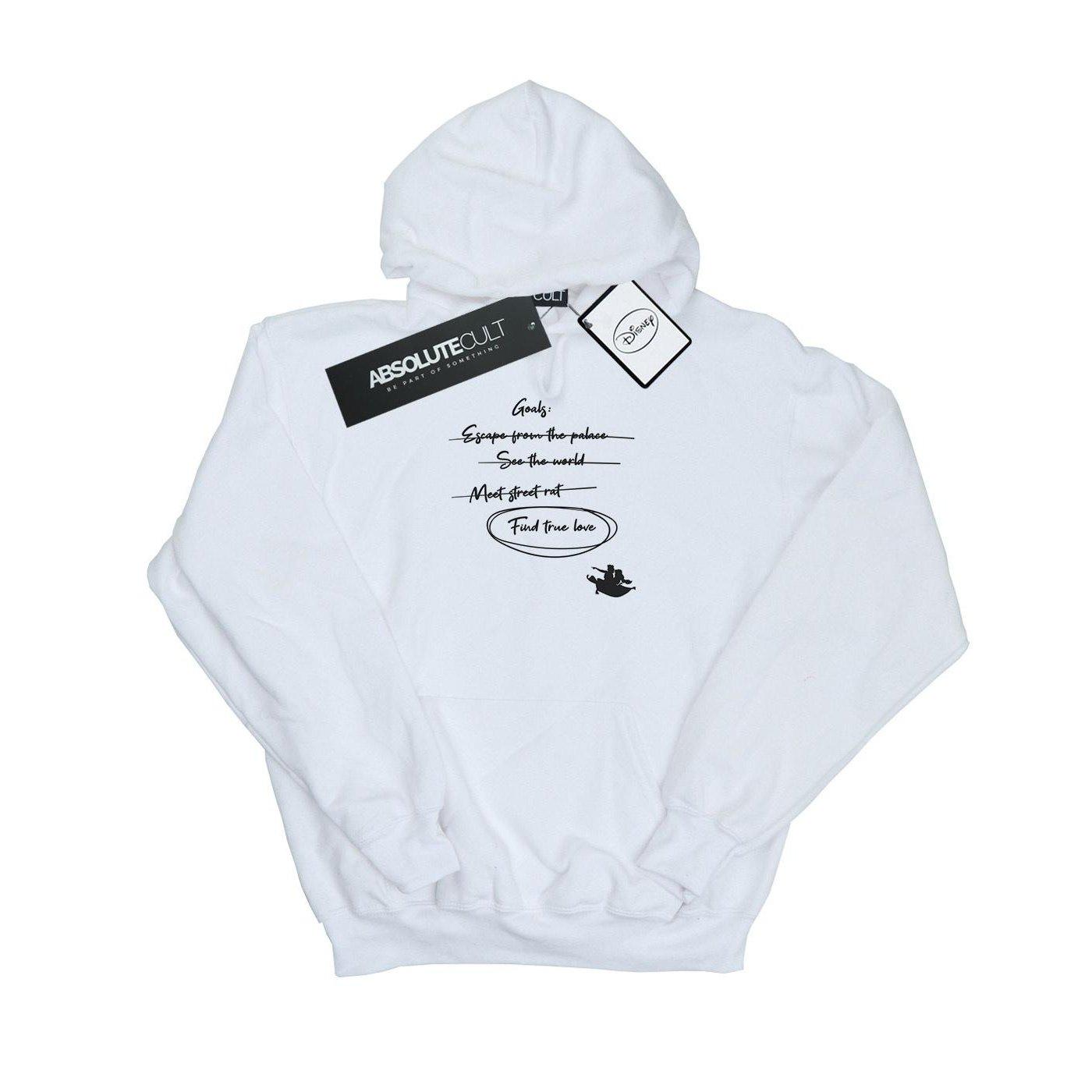 Image of Aladdin Jasmine Goals Kapuzenpullover Herren Weiss XXL
