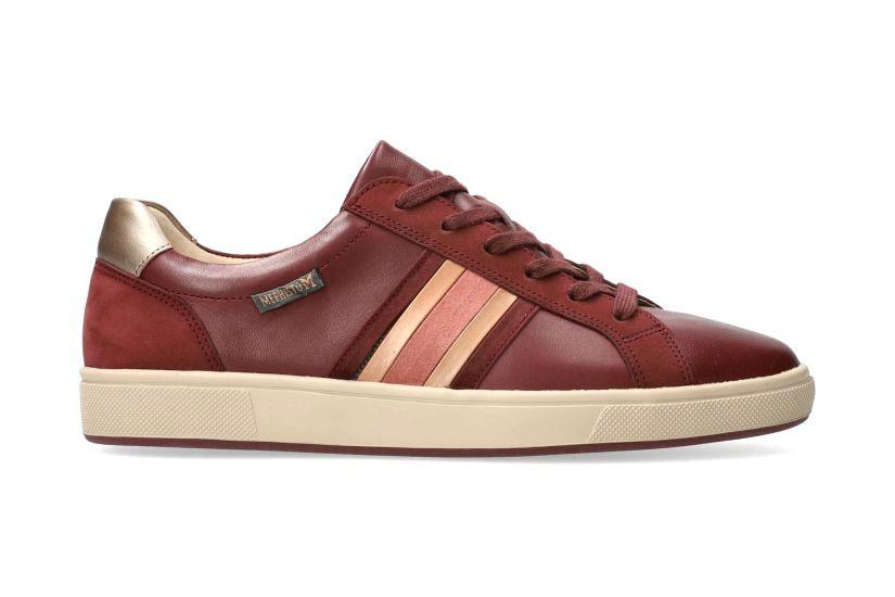 Image of Nariana - Leder Sneaker Damen Rot 35.5