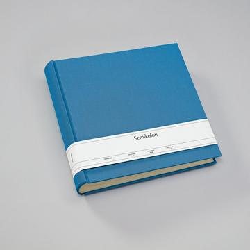 Semikolon Classic XLarge Fotoalbum Blau 65 Blätter Hardcover-Bindung