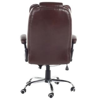 Beliani Fauteuil de bureau en Cuir PU Traditionnel ROYAL  