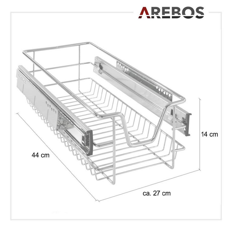Arebos  Cassetto telescopico Cassetto cucina Cassetto appendiabiti 