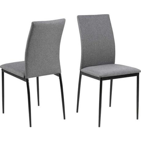 mutoni Chaise de salle à manger Slim Grey  