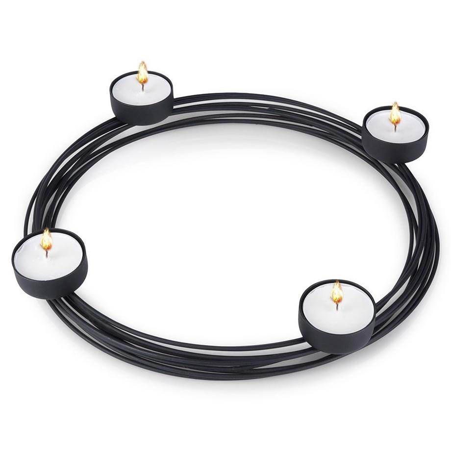 Northio  Kerzenständer aus Metall für vier Teelichter 